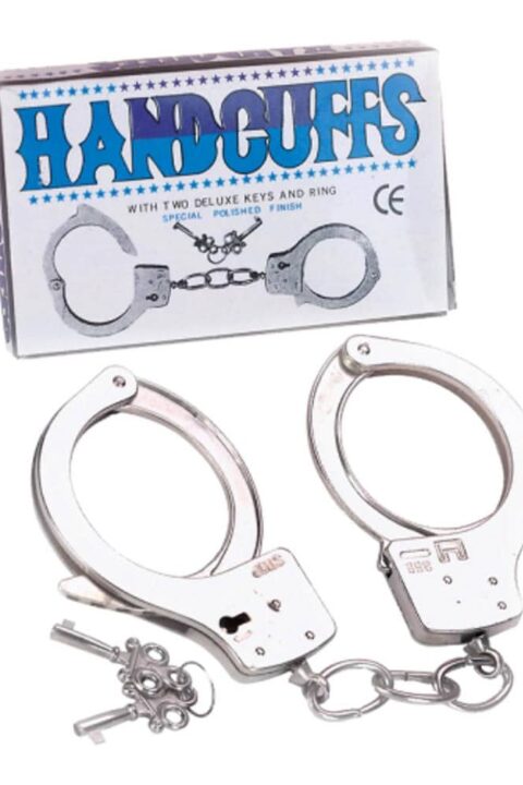 Large Metal Handcuffs With Keys