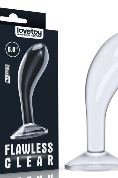6.0'' Flawless Clear Prostate Plug