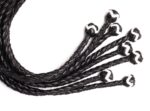 8 Tail Polish Leather Flogger 22 inch - Image 3