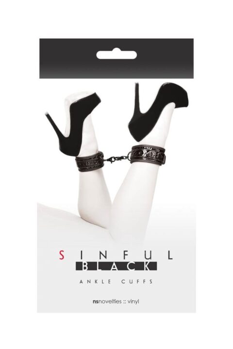Sinful Ankle Cuffs Black