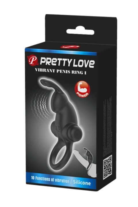 Pretty Love Vibrant Penis Ring 1 Black