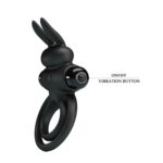 Pretty Love Vibrant Penis Ring 3 Black - Image 5