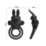 Pretty Love Vibrant Penis Ring 3 Black - Image 4