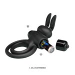 Pretty Love Vibrant Penis Ring 3 Black - Image 6