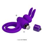 Pretty Love Vibrant Penis Ring 3 Purple - Image 5