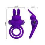 Pretty Love Vibrant Penis Ring 3 Purple - Image 4