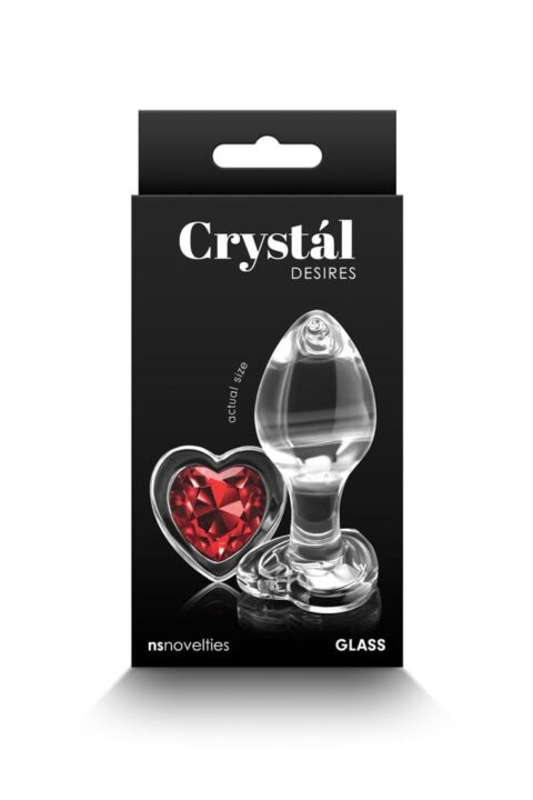 Crystal - Desires - Red Heart - Medium