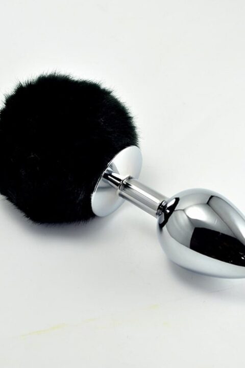 Pompon Metal Plug Small Black