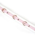 White & Pink Fairy Goat Leather Collar - Image 4