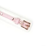 White & Pink Fairy Goat Leather Collar - Image 6
