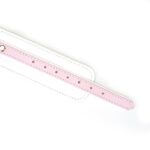 White & Pink Fairy Goat Leather Ankle Cuffs - Image 5