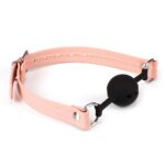 Pink Organosilicon Ball Gag - Image 3