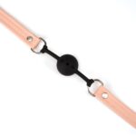 Pink Organosilicon Ball Gag - Image 4