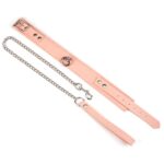 Pink Organosilicon Collar with Leash - Image 8