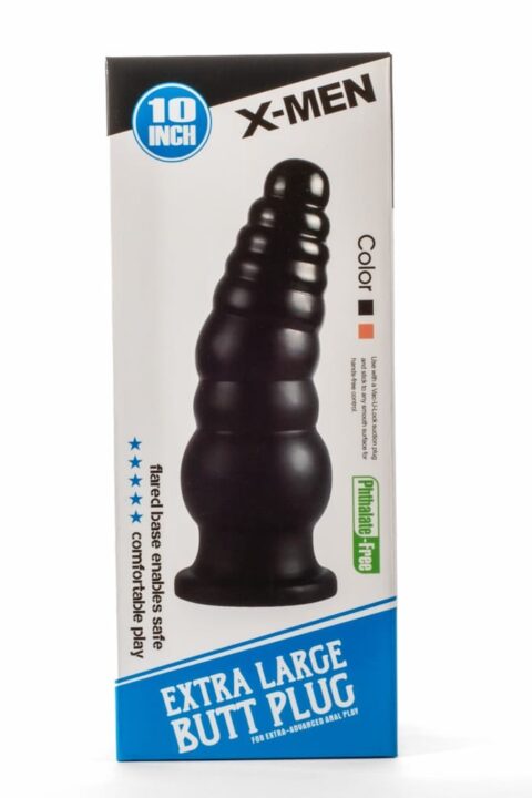 X-Men 10" Extra Large Butt Plug Black II