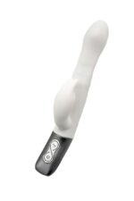 TITANZ 8.5" SILICONE RECHARGEABLE VIBRATOR IN IVORY WHITE - Image 2