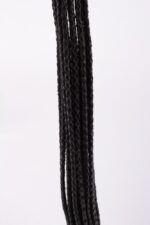 Kid Handle Kid Leather Braided Tails Black - Image 4