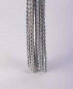Kid Handle Kid Leather Braided Tails White - Image 6