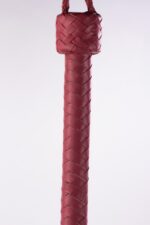 Kid Handle Kid Leather Braided Tails Pink - Image 2