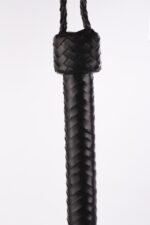 28" Kid Leather 9 Tails Flogger Black - Image 2