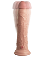 9" Dual Density Vibrating Silicone Cock with Remote  Light - Image 5