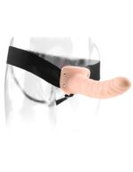 8" Hollow Strap-On  Light/Black - Image 3