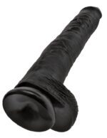 14" Cock with Balls  Black - Image 4