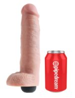 10" Squirting Cock with Balls  Light - Image 4