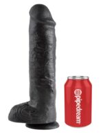 11" Cock with Balls Black - Image 3