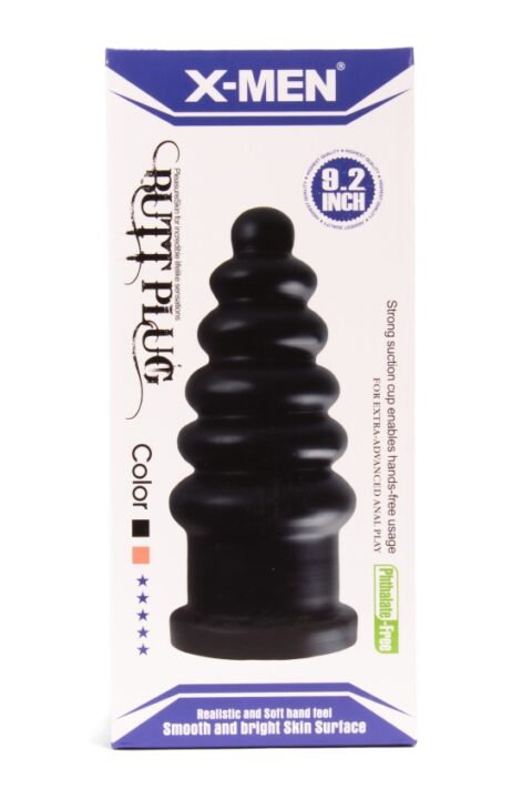 X-MEN 9.2 inch Butt Plug Black