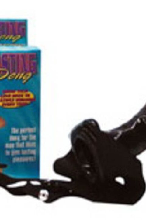 Everlasting dong. Harness with hollow cock