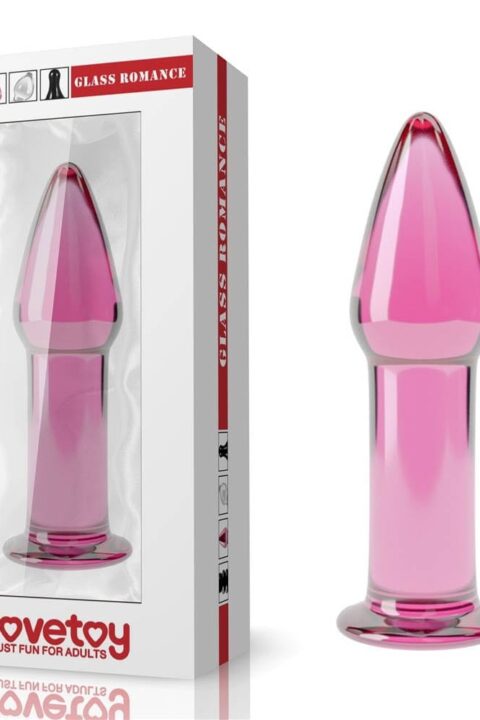 5" Glass Romance Pink