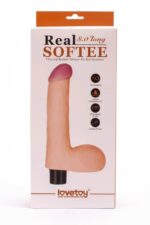 8" Real Softee Vibrating Dildo 4