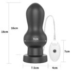 7" King Sized Vibrating Anal Rammer - Image 6
