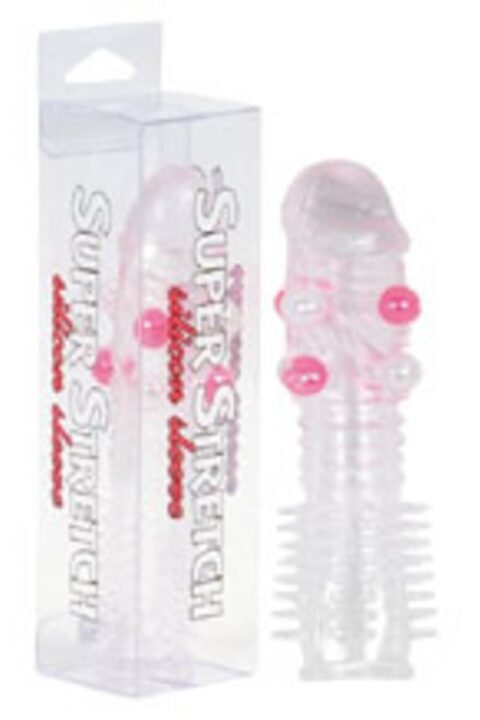 Super Stretch Transparent Silicone Sleeve With Little Balls