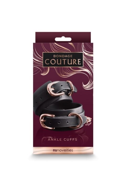 Bondage Couture - Ankle Cuffs - Black