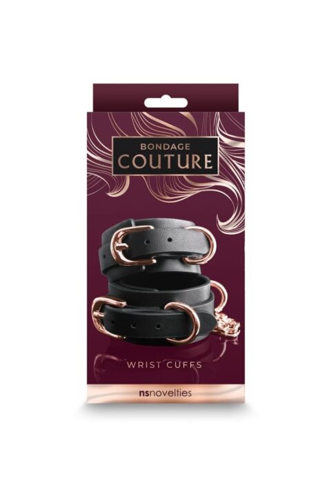 Bondage Couture - Wrist Cuffs - Black