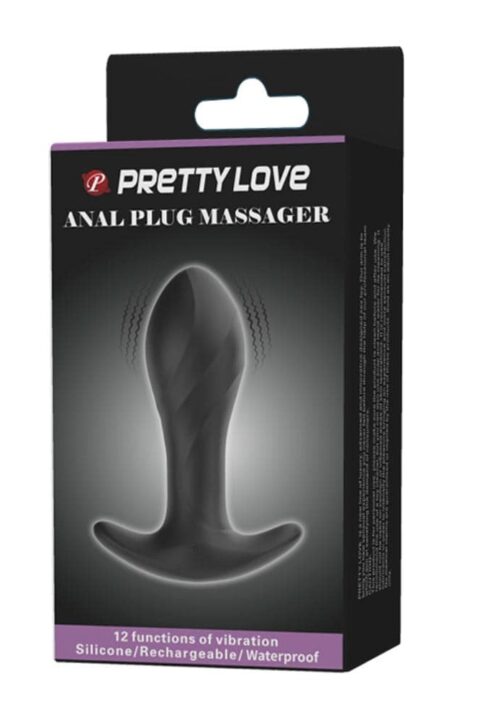 Pretty Love Anal Plug Massager Black