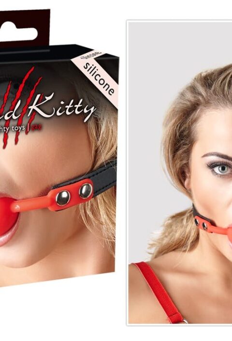 Bad Kitty Red Gag Silicone