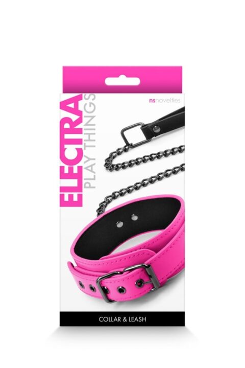 Electra - Collar & Leash - Pink