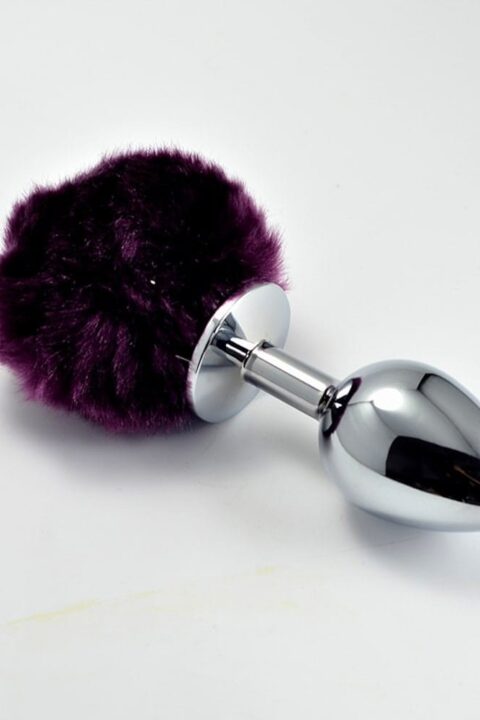 Pompon Metal Plug Small Purple