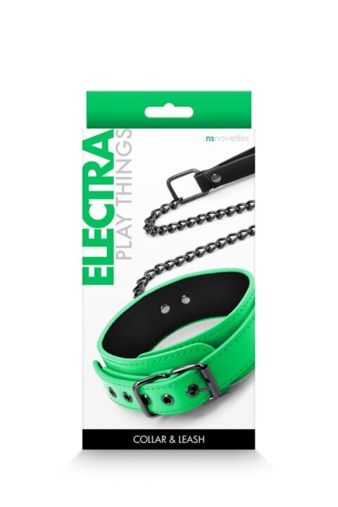 Electra - Collar & Leash - Green