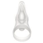 Power Clit Silicone Cockring White - Image 2