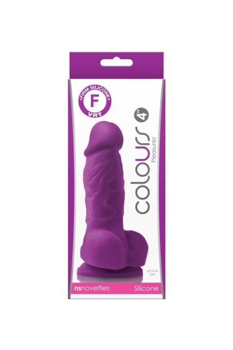 Colours Pleasures 4 inch Dildo Purple