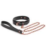 Bondage Couture - Collar and Leash - Black - Image 2