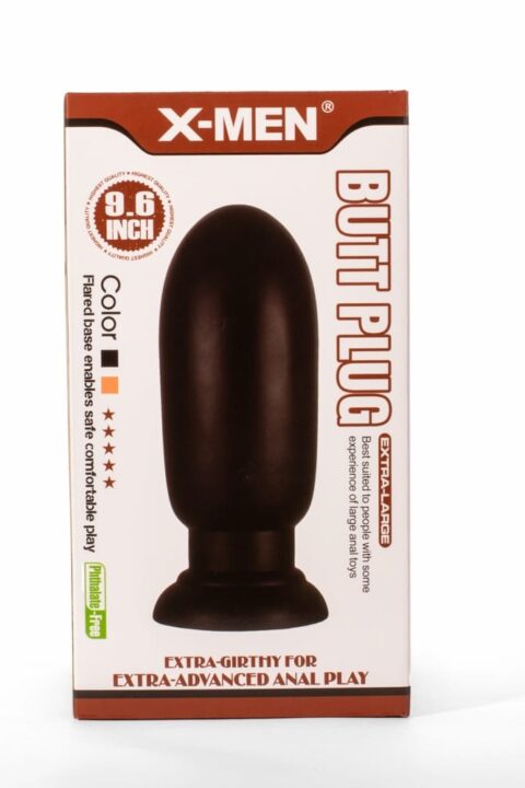 X-MEN 9.6" Huge Butt Plug Black 1