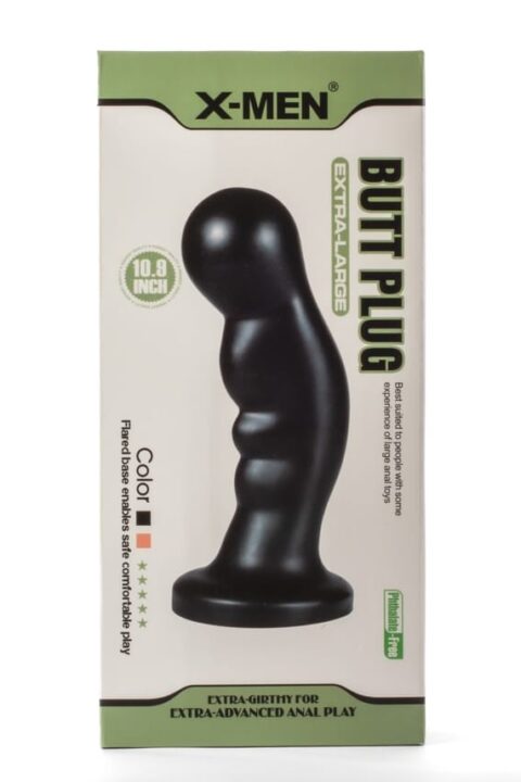 X-Men 10.9" Extra Large Butt Plug Black