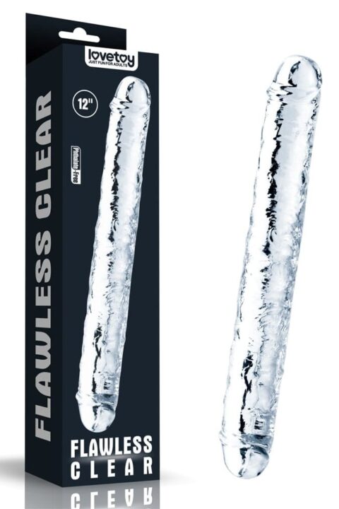 12''  Flawless Clear Double Dildo