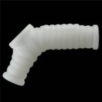 Vibrating Silk Knights Ring with Scrotum Sleeve (White) III - Image 5