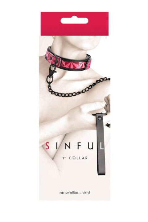 Sinful - 1'' Collar - Pink